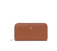 Hexagona - Portefeuille Long Stop RFID - Compatible Cartes de crédit, CNI, permis de Conduire, Passeport et Carte Grise - pour Femme - Collection Luna - Caramel