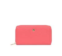 Hexagona - Portefeuille Long Stop RFID - Compatible Cartes de crédit, CNI, permis de Conduire, Passeport et Carte Grise - pour Femme - Collection Luna - Corail