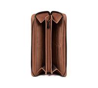 Hexagona - Portefeuille Long Stop RFID - Cuir - Compatible Cartes de crédit, CNI, permis de Conduire, Passeport et Carte Grise - pour Femme - Collection Sauvage - Pêche