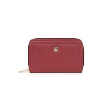 Hexagona - Portefeuille Stop RFID - Compatible Cartes de crédit, CNI et permis de Conduire - pour Femme - Collection Luna - Carmin