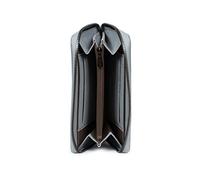 Hexagona - Portefeuille Stop RFID - Cuir - Compatible Cartes de crédit, CNI, permis de Conduire et Carte Grise - pour Femme - Collection Sauvage - Bleu Ciel