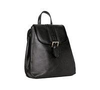 Hexagona - Sac à Dos - Compatible téléphone Portable - pour Femme - Collection République - Noir - en Cuir