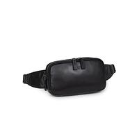 Hexagona - Sac Banane - Compatible téléphone Portable - pour Homme - Collection Soft Studio - Noir - en Cuir