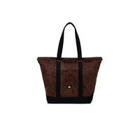 Hexagona - Sac cabas porté épaule - Bandoulière réglable - Compatible format A4 - Pour Femme - Collection Léonie - Imprimé Chocolat