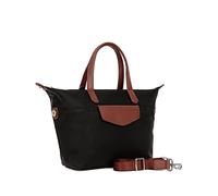 Hexagona - Sac Cabas porté épaule - Compatible Format A4 et téléphone Portable - pour Femme - Collection Pop - Marron foncé