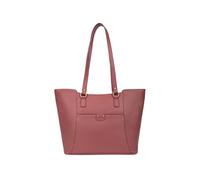 Hexagona - Sac cabas porté épaule - Cuir - Compatible format A4 et téléphone portable - Pour Femme - Collection Praline - Cassis