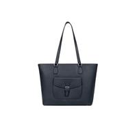 Hexagona - Sac cabas porté épaule en cuir - Compatible format A4 - Pour Femme - Collection Mirabelle - Bleu pétrole