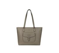Hexagona - Sac cabas porté épaule en cuir - Compatible format A4 - Pour Femme - Collection Mirabelle - Olive