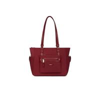 Hexagona - Sac cabas porté épaule - Matière waterproof - Compatible format A4 - Pour Femme - Collection Yona - Carmin