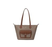 Hexagona - Sac cabas porté épaule - Matière waterproof - Pour Femme - Collection Kiana - Taupe/Marron
