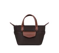 Hexagona - Sac cabas porté main - Compatible téléphone portable - Pour Femme - Collection Pop - Marron foncé