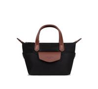 Hexagona - Sac cabas porté main - Compatible téléphone portable - Pour Femme - Collection Pop - Noir/Marron