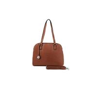 Hexagona - Sac porté épaule 2 anses - Compatible Format A4 et téléphone Portable - pour Femme - Collection Confort - Cognac - en Cuir