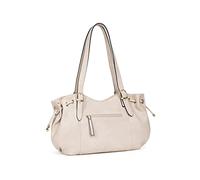 Hexagona - Sac porté épaule 2 anses - Compatible téléphone Portable - pour Femme - Collection Toscane - Ivoire