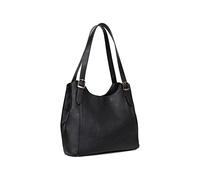 Hexagona - Sac porté épaule 2 anses - Compatible téléphone Portable - pour Femme - Collection Toscane - Noir