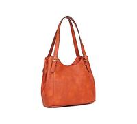 Hexagona - Sac porté épaule 2 anses - Compatible téléphone Portable - pour Femme - Collection Toscane - Terre