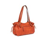 Hexagona - Sac porté épaule 2 anses - Compatible téléphone Portable - pour Femme - Collection Toscane - Terre