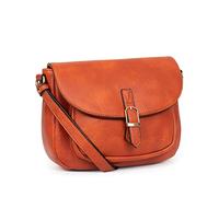 Hexagona - Sac porté Travers - Compatible téléphone Portable - pour Femme - Collection Toscane - Terre