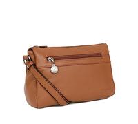 Hexagona Sac porte travers en cuir Ref 48614 Tan 2