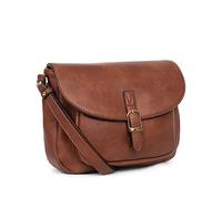 Hexagona - Sac porté Travers - Compatible téléphone Portable - pour Femme - Collection Toscane - Fauve