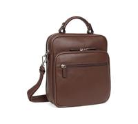 Hexagona - Baisenville - Compatible téléphone Portable - pour Homme - Collection Confort - Chocolat - en Cuir