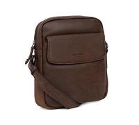 Hexagona - Sacoche - Compatible téléphone Portable - pour Homme - Collection Instinct - Marron - en Cuir