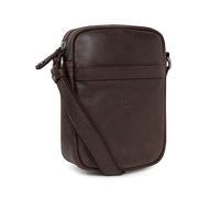 Hexagona - Sacoche - Compatible téléphone Portable - pour Homme - Collection Instinct - Marron - en Cuir