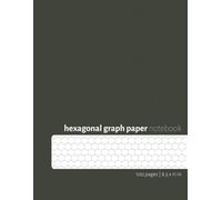 Hexagonal Graph Paper Notebook: 8.5 x 11 Inch, 100 Pages | Hex Paper for Gaming Maps, Design, Chemistry, and Sketching | Matte Black Cover: Perfect ... Drawing - Large Size Hex Grid Paper Journal