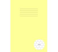 Hexagonal Graph Paper Notebook A4: Organic Chemistry Exercise Book with 7mm (0.7 cm) Hexagon (Hex) Grids for Drawing Chemical Bonding Structures | 100 ... Science Students, etc. - Yellow Cover