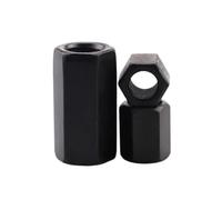 Hexagonal Long écrou M8 M10 M12 M14 M16 M18 M20-M48 en acier au carbone hexagone extension longue tige allongée connecteur manchon de Joint écrou d'accouplement tubulaire(M18x27x20(10Pc))