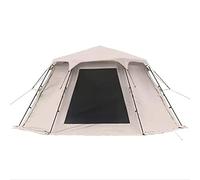 Hexagonal Outdoor Camping Tent with Spliceable Front Extension, 4-Season Large Family Glamping Tents with Sun Shelter Porch for Party, Hunting, Hiking Vision