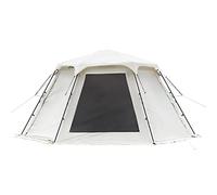 Hexagonal Outdoor Camping Tent with Spliceable Front Extension, 4-Season Large Family Glamping Tents with Sun Shelter Porch for Party, Hunting, Hiking Vision
