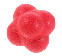 Hexagonale Balle Rouge en Silicone Réflexe pour Entraînement Agilité