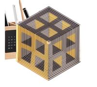 Hexagone Fidget Sensoriel, Illusion Optique Silencieuse Imprimée en 3D - Jouet Gyroscopique Antistress pour Adultes - pour Adolescents Adultes Voyage Quotidien