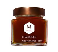 HEXAGONE-Miel de châtaignier dans un pot en verre Hexagone - 250 g