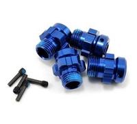 Hexagones de roues + ecrous 6061-t6 alu anodises bleu xo-1 G