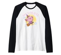 HEXALOTL, mème Kawaii d'halloween avec Axolotl, Une sorcière drôle Manche Raglan