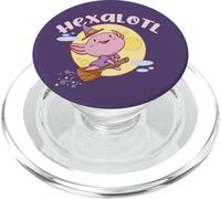 HEXALOTL, mème Kawaii d'halloween avec Axolotl, Une sorcière drôle PopSockets PopGrip pour MagSafe