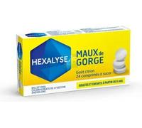 Hexalyse x 24 - Maux de gorge - Pharmacie en ligne LaSante.net