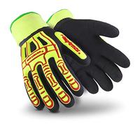 HexArmor Rig Lizard 2099 Gants de travail imperméables à double revêtement avec protection contre les chocs et doublure en polaire, taille S