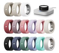 Hexasider Lot de 15 coques compatibles avec Oura Ring Gen 4/4 Ceramic/Gen 3 Horizon/Gen 3 Heritage, protecteur en silicone anti-rayures pour homme et femme, pour l'entraînement, la salle de sport
