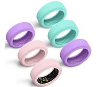 Hexasider Lot de 6 coques de protection en silicone anti-rayures pour bagues intelligentes de 7 mm et 8 mm pour entraînement de salle de sport pour homme et femme, M for 11/12/13/14/15, Silicone, Pas