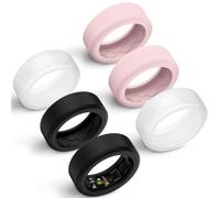 Hexasider Lot de 6 coques de protection en silicone anti-rayures pour bagues intelligentes de 7 mm et 8 mm pour entraînement de salle de sport pour homme et femme, M for 11/12/13/14/15, Silicone, Pas