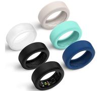 Hexasider Lot de 6 coques de protection en silicone anti-rayures pour bagues intelligentes de 7 mm et 8 mm pour entraînement de salle de sport pour homme et femme, M for 11/12/13/14/15, Silicone, Pas
