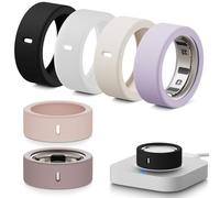 Hexasider Protecteur d'Anneau Intelligent [6 Pièces] pour Oura Gen 4/3 et Ultrahuman - Housse en Silicone Élastique Anti-Chute Accessoire de Protection (S pour 4/5/6/7)