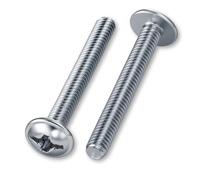 HEXATON Vis métriques DIN 967 M4 x 28 mm - 100 pièces - Vis de fixation de poignée et bouton Pozidriv - Filetage total - Acier galvanisé