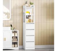 HEXCELEN Meuble de Salle de Bain, Commode à 4 Tiroirs