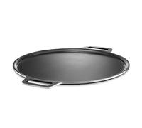 HexClad Acier à pizza hybride anti-adhésif pour pizzas et pains plats jusqu'à 35,6 cm, passe au lave-vaisselle, au four et au barbecue jusqu'à 482,2 °C
