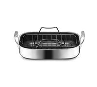 HexClad Petite poêle à rôtir hybride antiadhésive avec grille, passe au lave-vaisselle et au four jusqu'à 482,2 °C, compatible avec toutes les tables de cuisson