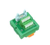 HEXEH Carte de dérivation d'embase mâle IDC10 2x5 broches 0,1", bornier, avec pieds de montage simples sur rail DIN.(IDC10 MINI)